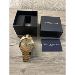 Tommy Hilfiger Men's Riley Gold-Tone Multifunction Watch TH.397.1.34.2863